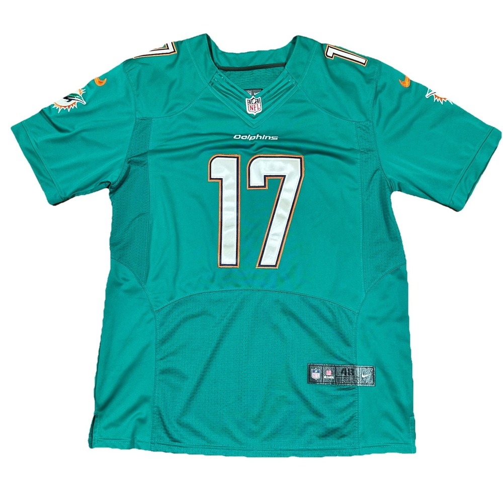 Nike NFL Miami Dolphins‎ Ryan Tannehill Jersey On Field Size 48 Teal